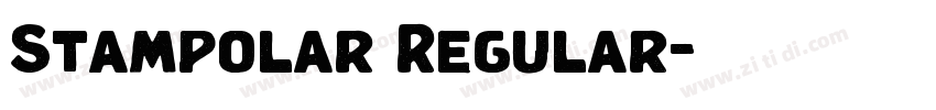 Stampolar Regular字体转换 Stampolar Regular字体转换